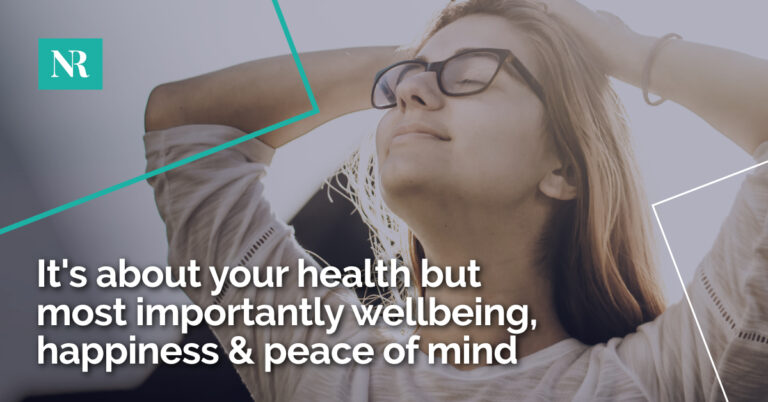 It is about your health but most importantly wellbeing, happiness and peace of mind.