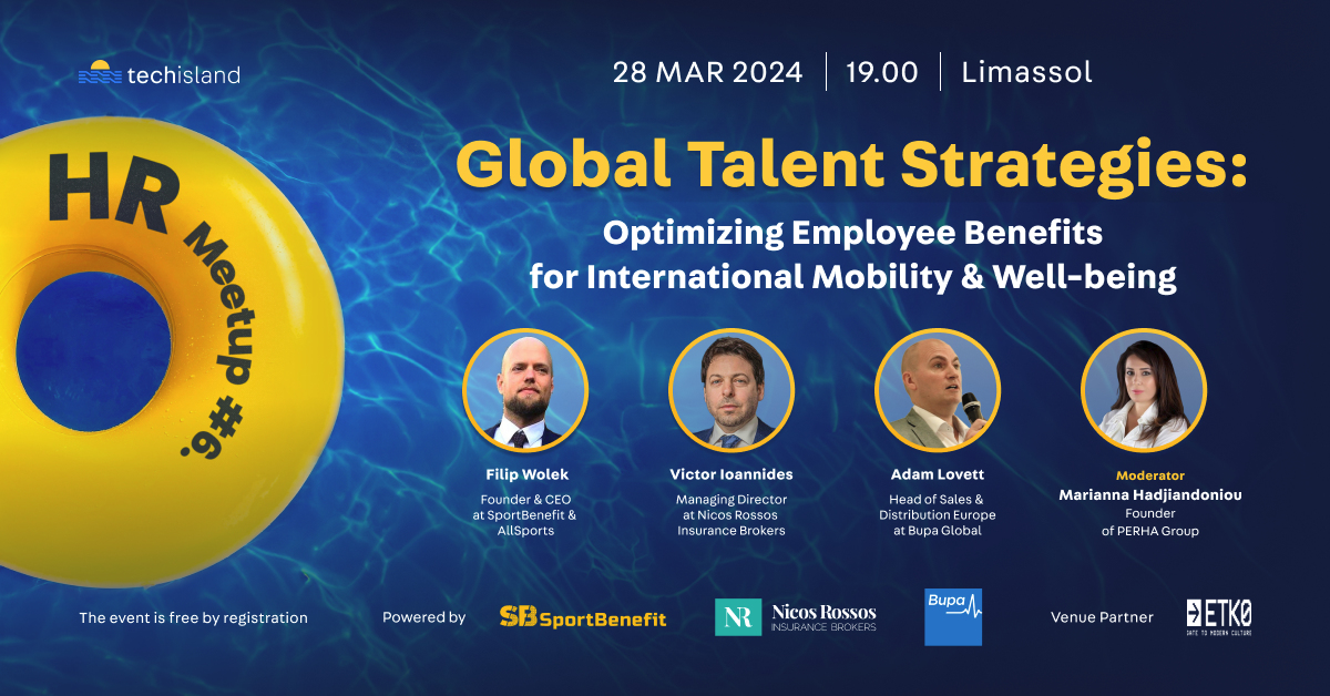 Global Talent Strategies: Optimizing Employee Benefits for International Mobility & Well-being, event cover image.